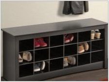 Банкет с рафт за обувки в коридора: видове и препоръки