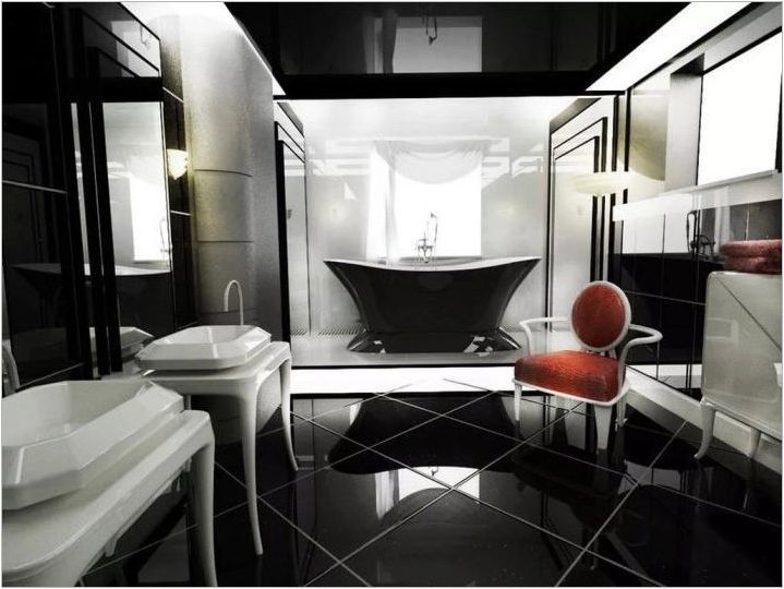 Черна и бяла баня: Опции за дизайн