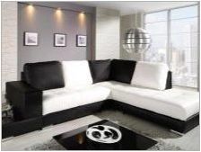 Черно-бели мека мебел: функции и комбинирани правила