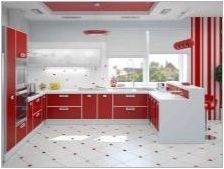 Червена и бяла кухня: опции за функции и дизайн