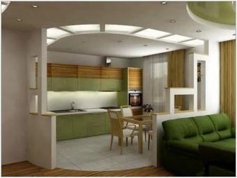 Дизайн Кухня-дневна 18 кв. M: Опции и дизайн на оформление