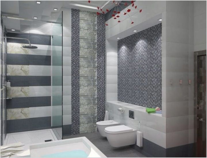 Дизайн Вътрешна баня в стила на високотехнологията