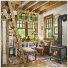 Дневна в дървена къща: прости и оригинални опции за интериорен дизайн