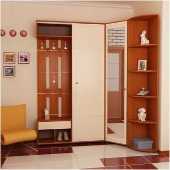 Ъглов входно антре в малък коридор: как да изберем мебелите и да го поставите правилно?