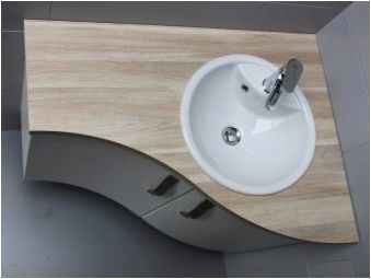 Ъглови черупки с маса в банята: сортове, препоръки за избор