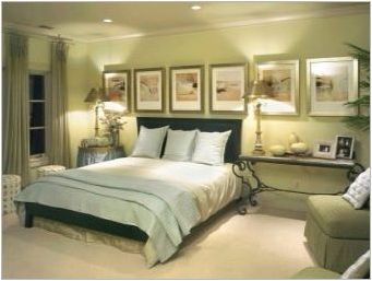 Характеристики на интериорния дизайн на спалнята в цвят на шампюма
