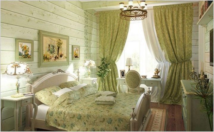 Характеристики на интериорния дизайн на спалнята в цвят на шампюма