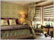 Характеристики на използването на зелени завеси в интериора на спалнята