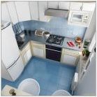 Идеи за кухненски интериор дизайн 5 кв. m in & # 171 + khrushchev & # 187 +