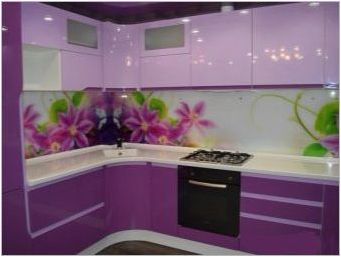 Лилава кухня: комбинации от цветове и интериорни примери