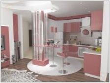 Малка кухня-дневна: опции за зониране и примери за интериорен дизайн