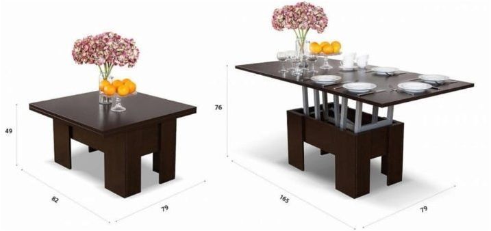 Маси и столове за дневната: видове и селекция