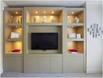 Модерни стени в хола: видове, подбор и опции в интериора