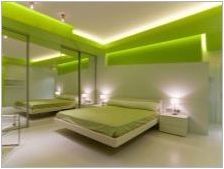 Спалня Интериор дизайн в зелени тонове