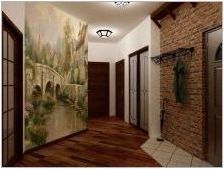 Стенна стенопис в коридора: подбор и опции в интериора