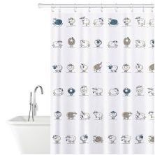 Тъкани завеси за баня: видове и селекция