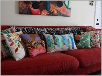 Възглавници за дивана: видове, размери и местоположения