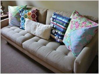 Възглавници за дивана: видове, размери и местоположения