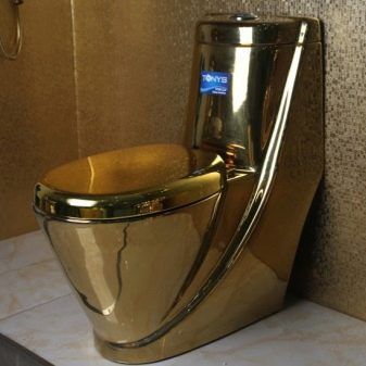Златни тоалетни: Как да изберем и компетентно да влезете в интериора?