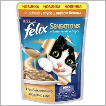 Характеристики на мокри фуражи за котки и котки Felix