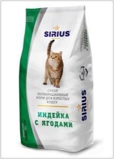Разнообразие от фуражи за котки и котки Сириус