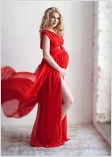 Дълги рокли в пода за бременни жени