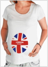 Тениски с надписи за бременни жени