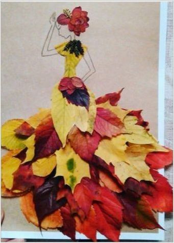 DIY & # 171 + Есенно момиче & # 187 + лист