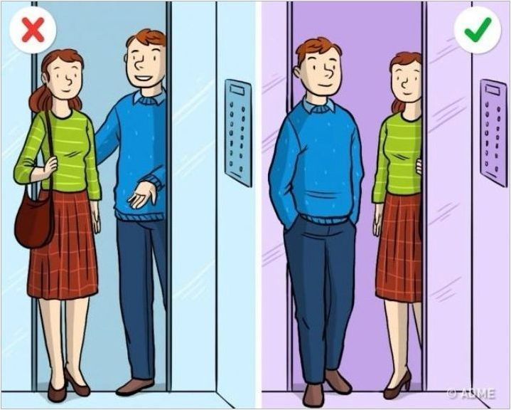 Кой трябва да бъде първият, който влезе в асансьора според правилата на етикета?