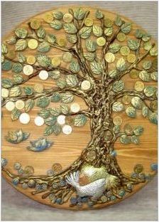 Picture & # 171 + Money Tree & # 187 + монети със собствените си ръце