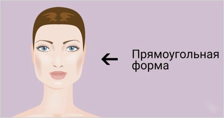 Правоъгълна форма на лицето: прически и прически, грим и аксесоари