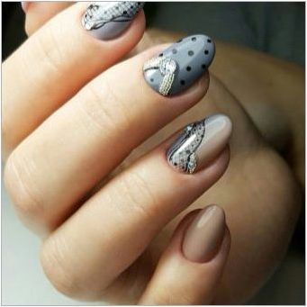 Дизайн на ноктите със сив гел-лак
