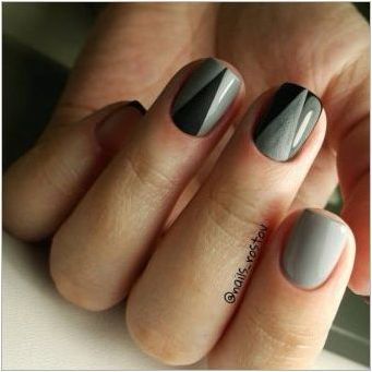 Дизайн на ноктите със сив гел-лак