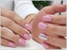 Характеристики на розовия маникюр за къси нокти