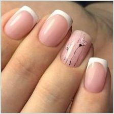 Характеристики на розовия маникюр за къси нокти