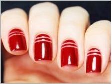 Идеи за червения маникюр за къси нокти