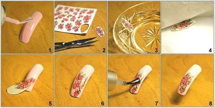 Как да залепнете воден стикер върху ноктите?