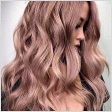 Цвят на косата розово злато: нюанси и нюанси