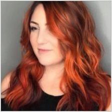Яркочервен цвят на косата: продажба на съвети, оцветяване и грижи