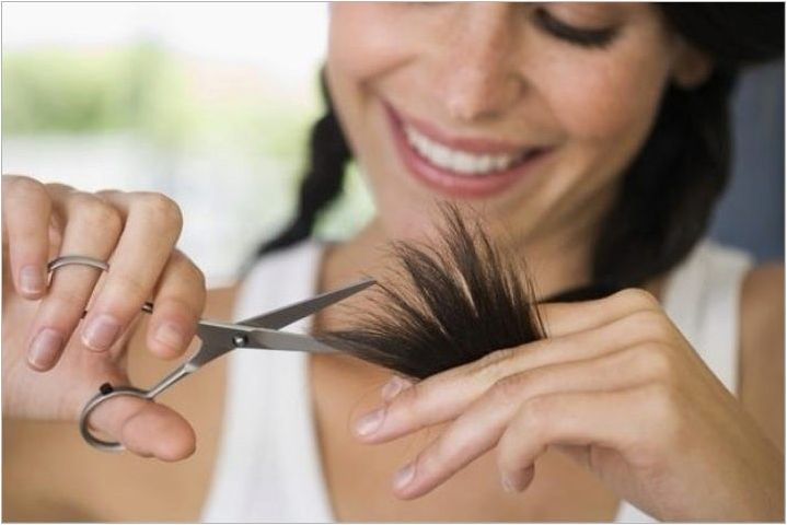 Как да изрежете съвети за коса?