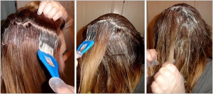 Концепция Бои за коса: Технология за цветя и оцветяване