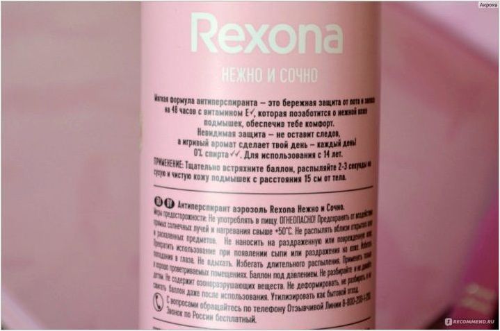 Rexona Дезодоранти: описание, издадена серия и съвети за приложение