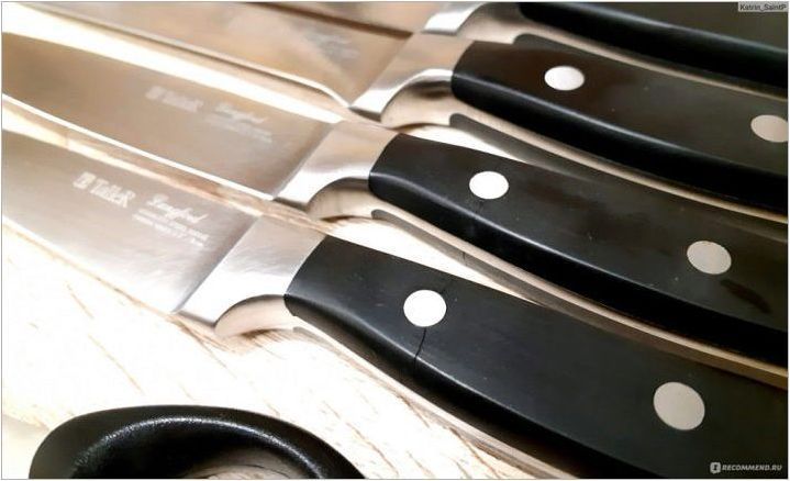 Характеристики и характеристики на по-високите ножове