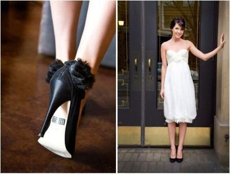 Обувки под бяла рокля