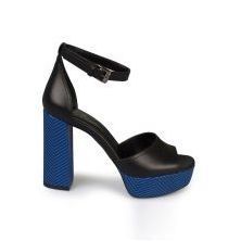 Синьо-черни обувки