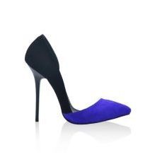 Синьо-черни обувки