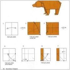 Как да добавите оригами под формата на мечка?