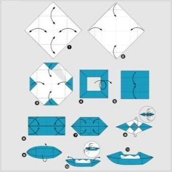 Как да направим оригами под формата на лодка?
