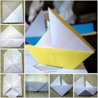 Как да направим оригами под формата на лодка?