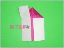 Как да сгънете къща в оригами на хартия?